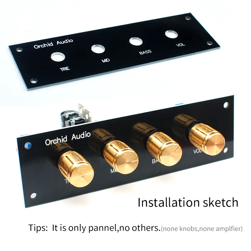 UNISIAN NE5532 Màu Ban Bảng Điều Khiển Dòng Mở Rộng Chiết Áp Cố Định Khung Xe Bảng Điều Khiển Ban Cho Nhà Amplfier Ốp Lưng