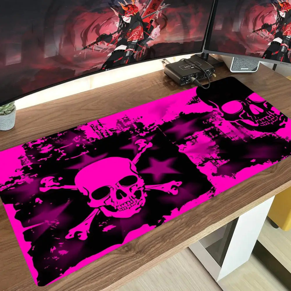 Dark Horror Skull Desk Custom Made Japan Anime Mouse Pad Mouse 900x400 Player Mats for Csgo Laptop Natural Rubber Desk Rug pad