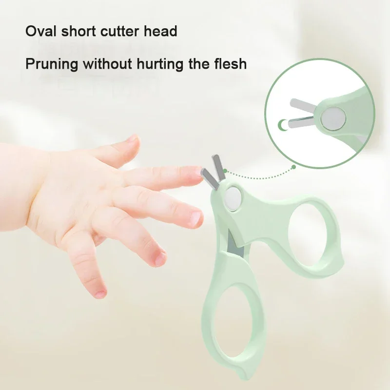 Newborn Baby Nail Care Tool Safe Portable Nail Clipper Trimmer File Tweezer with Box Children Manicure Kit Baby Nail Scissor Set