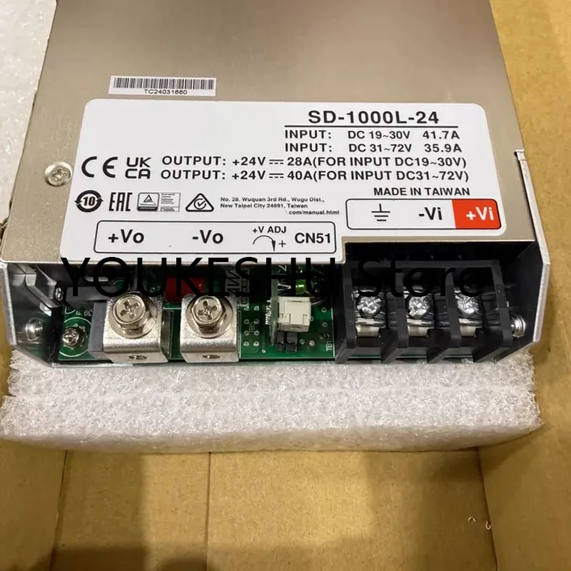 Brand new original SD-1000L-24 Input DC 19~30V 41.7A DC 31~72V 35.9A Output 24V switching power supply