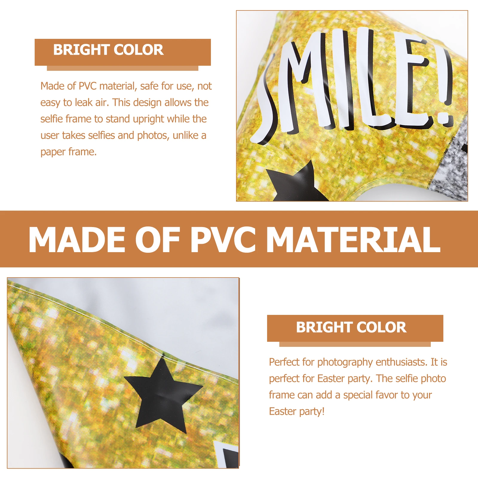 Inflatable Photo PVC Bright Color Birthday Supplies Selfie Frame Inflatable Photo Frame Props Perfect Size Safe Use