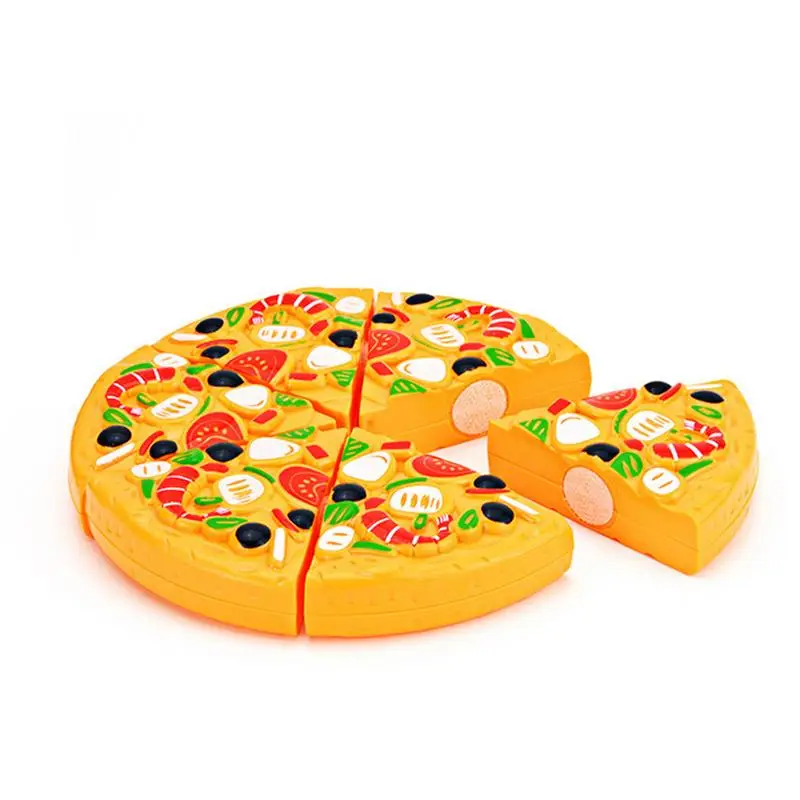 Toy Food Cut Pizza 11pcs Pretend Play Pizza Set With Toy Food Educational And Learning Toys For Toddler