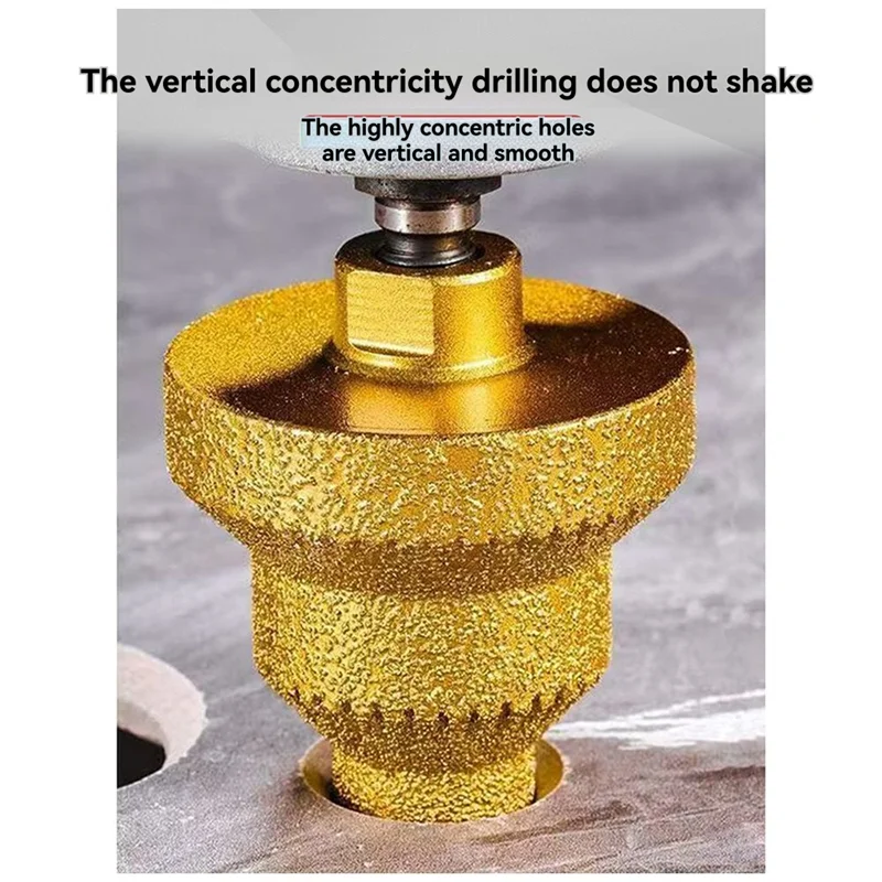 

Brazed Pagoda Drill Bit M10 Brazed Diamond Tower Drill Tile Stone Rock Plate Drill Reaming Integrated Bit Diamond Tools