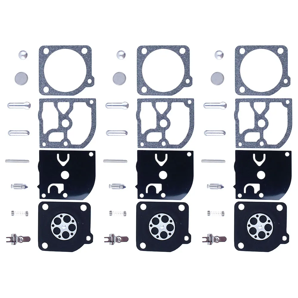 3pcs Carburetor Diaphragm Repair Gasket Kit For Husqvarna 136 137 141 142 ZAMA C1Q RB-137 Replacement Parts