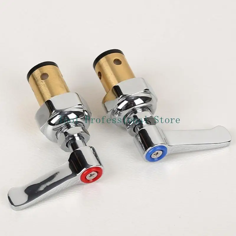 

57QF Cold Side Handle Stem Assembly Replacement Part easy installs Cold Water Valves Steel & Brass Side Valves Stem Assembly