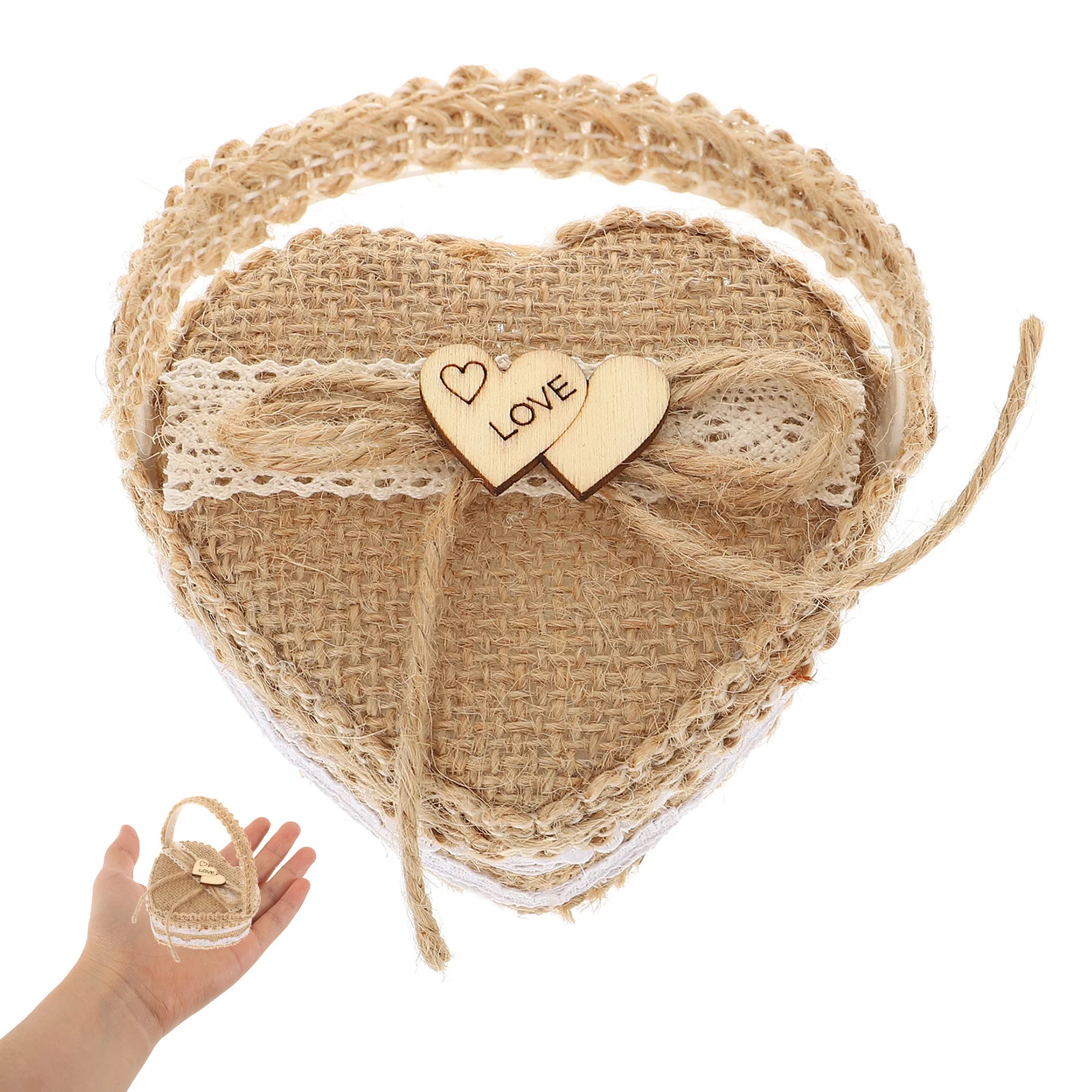 1 قطعة صندوق خاتم على شكل قلب خاتم الزواج سلة التخزين مجوهرات أنيقة عرض الحال بالنسبة لحفلات الزفاف ديكور زهرة