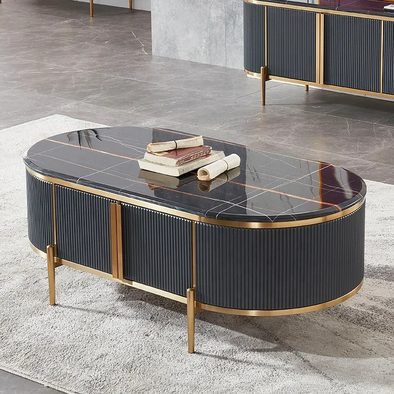 

Для верхней подставки под телевизор и журнального столика, золотой декор, мрамор с шкафом из нержавеющей стали, мебель для гостиной, современный деревянный