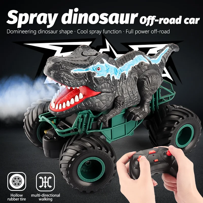 550Four Wheel Drive Remote Control Dinosaur Off-road Remote Control Vehicle Wireless Climbing Truck Electric Toy Children's Gift