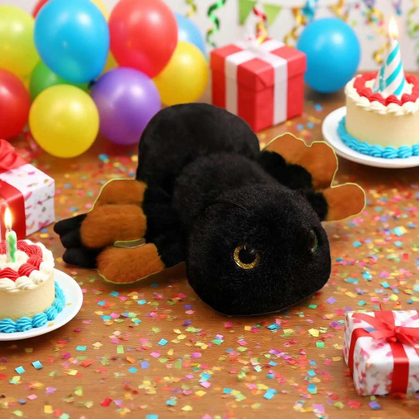 Formica di pezza Formica che accompagna la bambola per bambini Peluche Decorazioni per la casa Bambola per Halloween Adolescenti Adulti Camera dei bambini Letto Divano Auto Studio