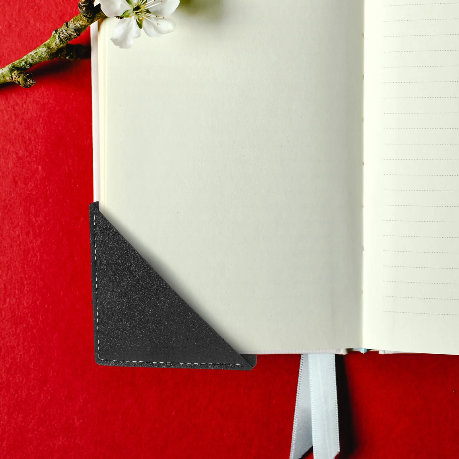 

Square Floral Bookmark with Rose Pattern Corner Page Protector for Books Waterproof Lightweight Book Markers for Readers Kids