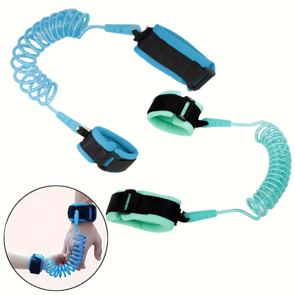Kids Safety Leash Durable Tangle-Free Rope with Ergonomic Wrist Straps Comfortable Child Lead for Travel Park Shopping 4 Colors image 3