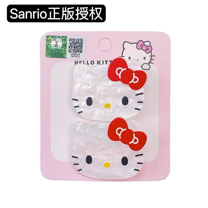 

Kawaii Sanrio Hello Kitty Bangs Clip My Melody Kuromi Cinnamoroll Purin Hair Accessories Anime Cute Cartoon Headdress Girls Gift