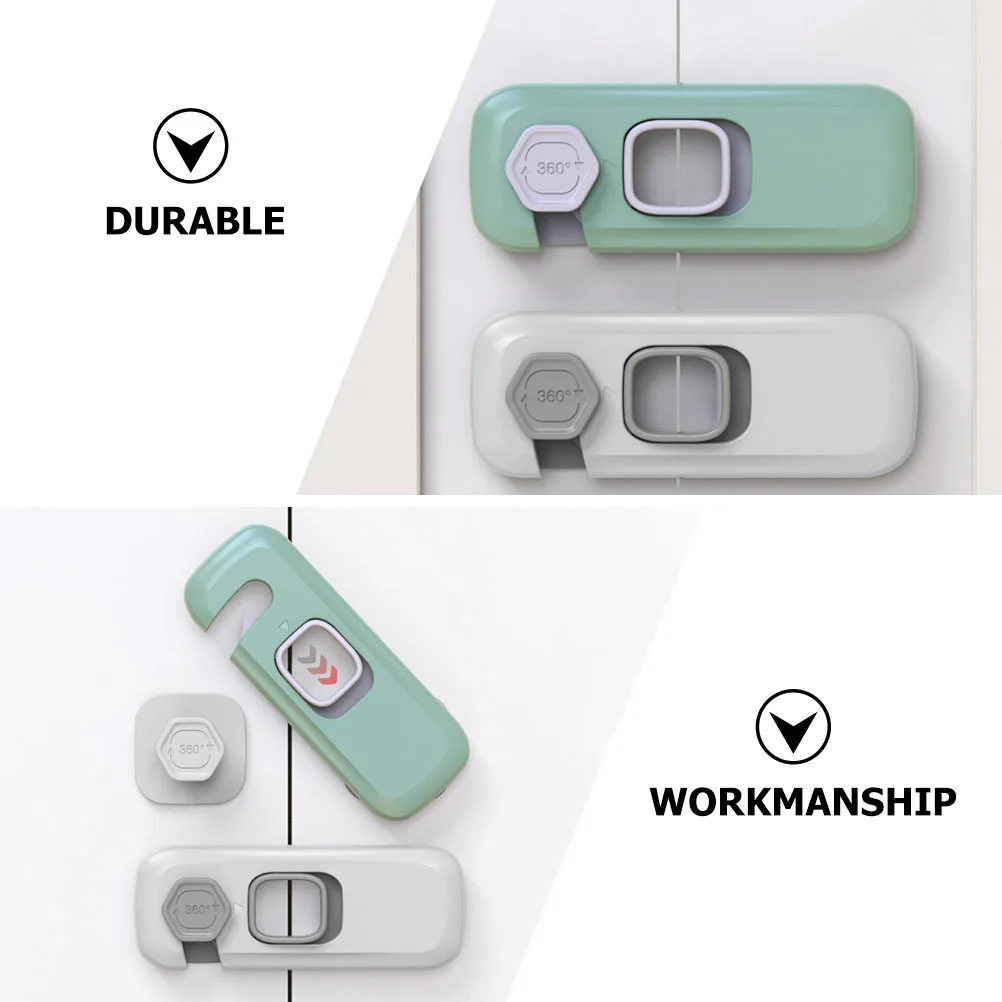 

5pcs Anti Pinch For Cabinet Baby Safety Self-Adhesive Drawer Locks Kids Protection Security Latch Cupboard Wardrobe Refrigerator