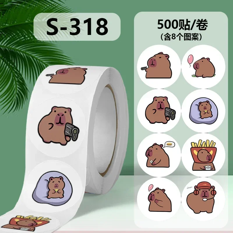 500pcs Capybara Sticker Decals Decoration DIY Phone Notebook Suitcase Laptop Fridge Kids Sticker