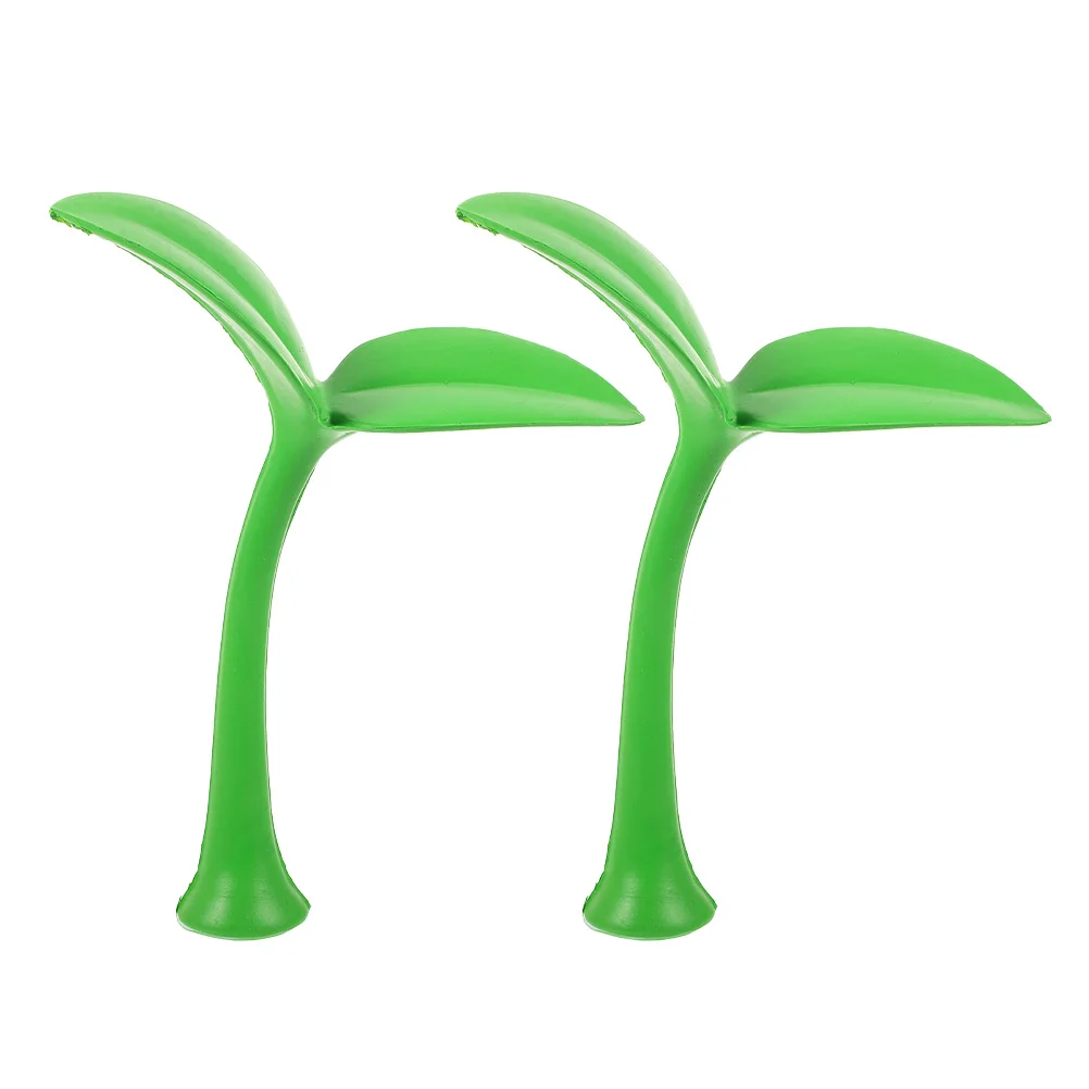 

2pcs Car Roof Decoration 3D Plant Sprout For Car Top Hood Bumper Stickers Easy Install Automotive Exterior Accessories Decor