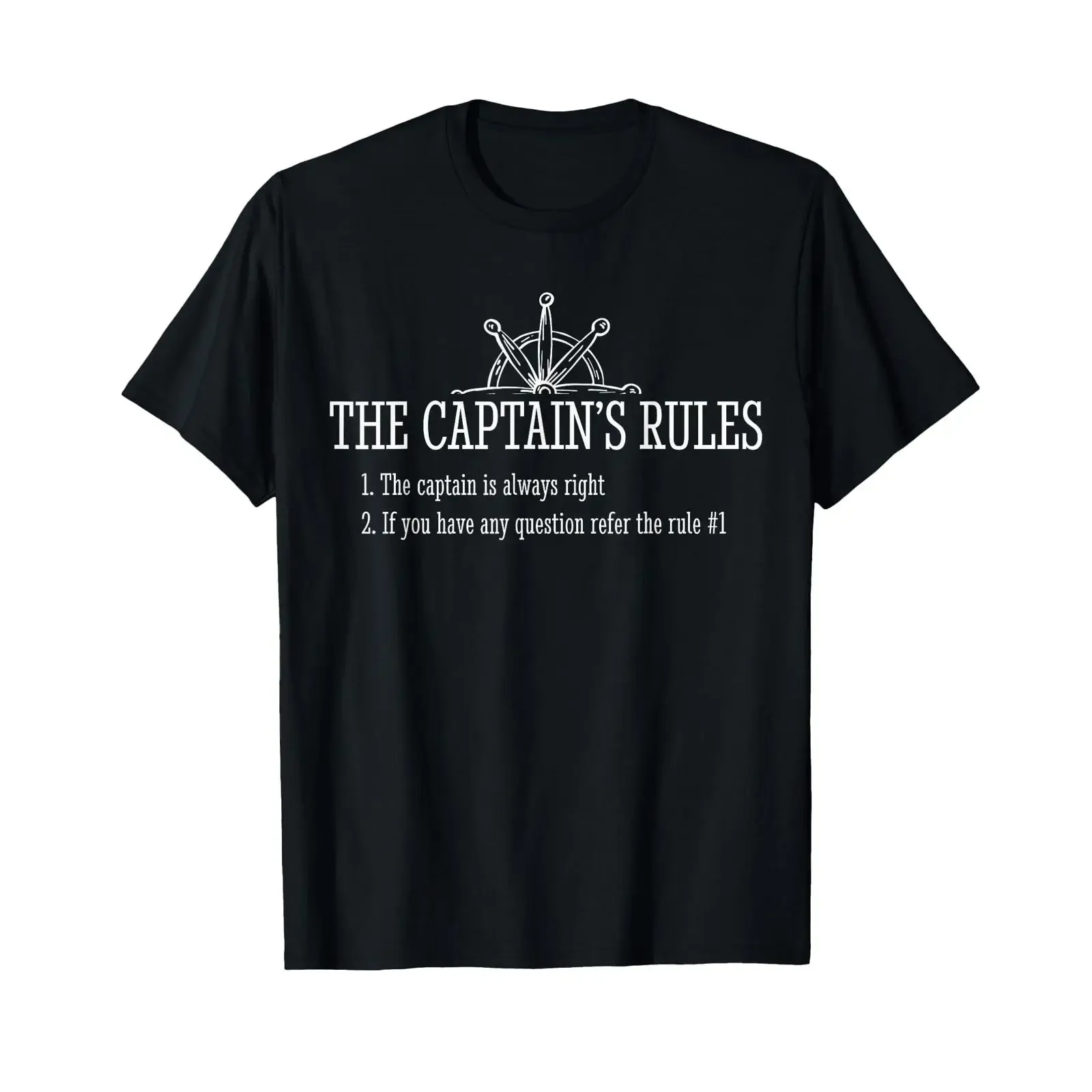 Boat Rules Funny Sayings Sailing Sail Boats T Shirt vintage Washed Stretched Comfortable Top For Everyday Wear Versatile