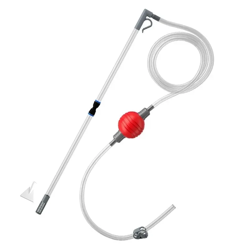New 1.9m Fish Tank Water Changer Sand Washer Water Pump Fish Tank Water Absorber Siphon Pipe Manual Water Changer Toilet