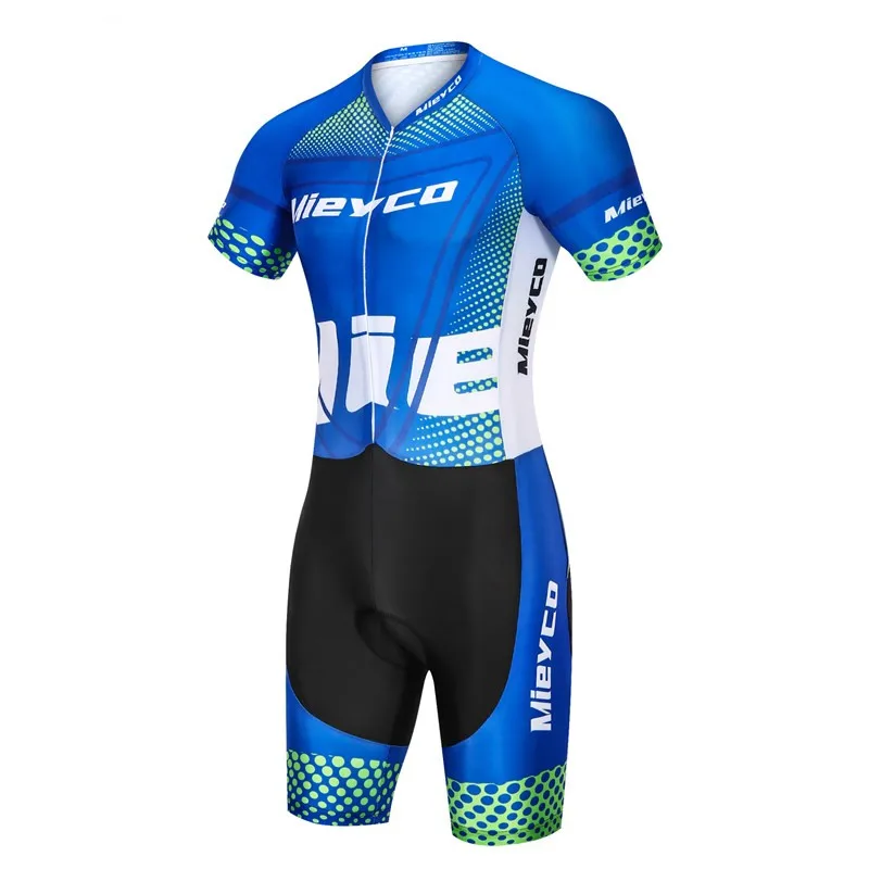 Integrated cutting, Front opening concealed zipper, Men & Women One‑Piece Triathlon Suit,Low‑Aerodynamic‑Drag Skin‑Tight