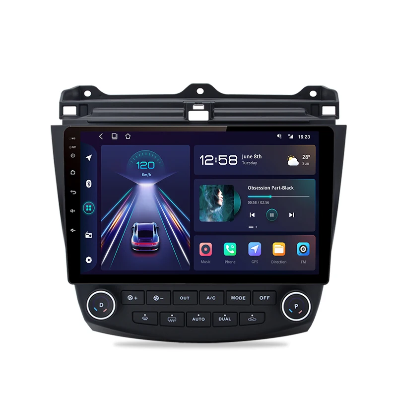 Junsun Draadloze Carplay Android Auto Autoradio Voor Honda Accord 7 2003-2008 Gps Intelligente Systemen Stereo Multimedia Autoradio - afbeelding 2