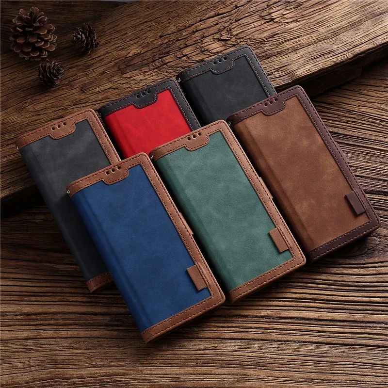 S25 S26 Ultra Leather Case For Samsung Galaxy S26 S25 S24 S23 S22 S21 S20 FE Note 20 Ultra 10 Lite S10 Plus Flip Book Case Cover