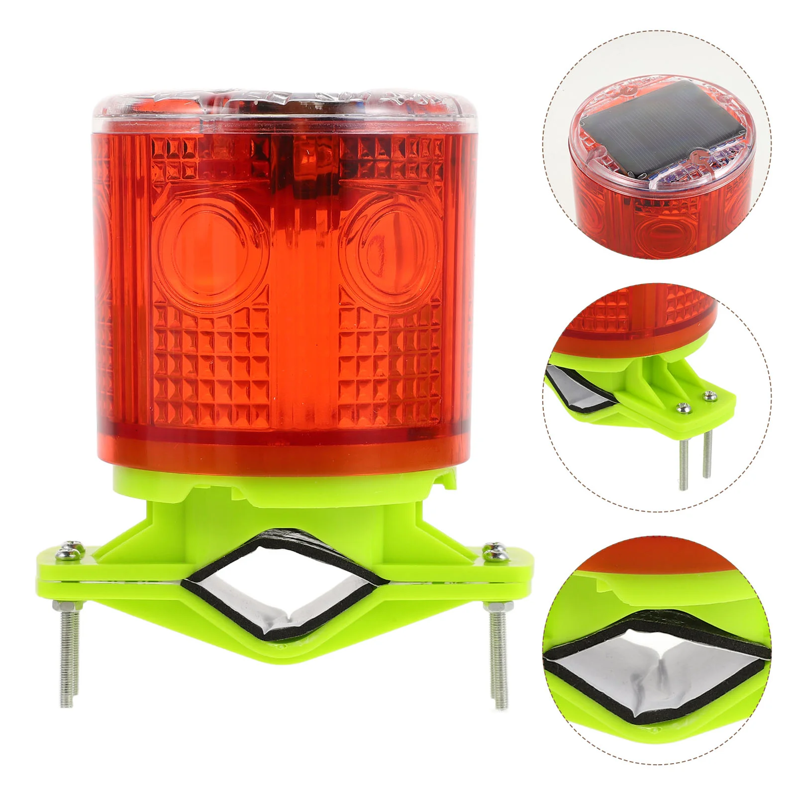 Safety Obstacle Signal Light Solar Powered Warning The Lighthouse Dock Tower Lamp Lights Fence Post Cap for Posts Ground