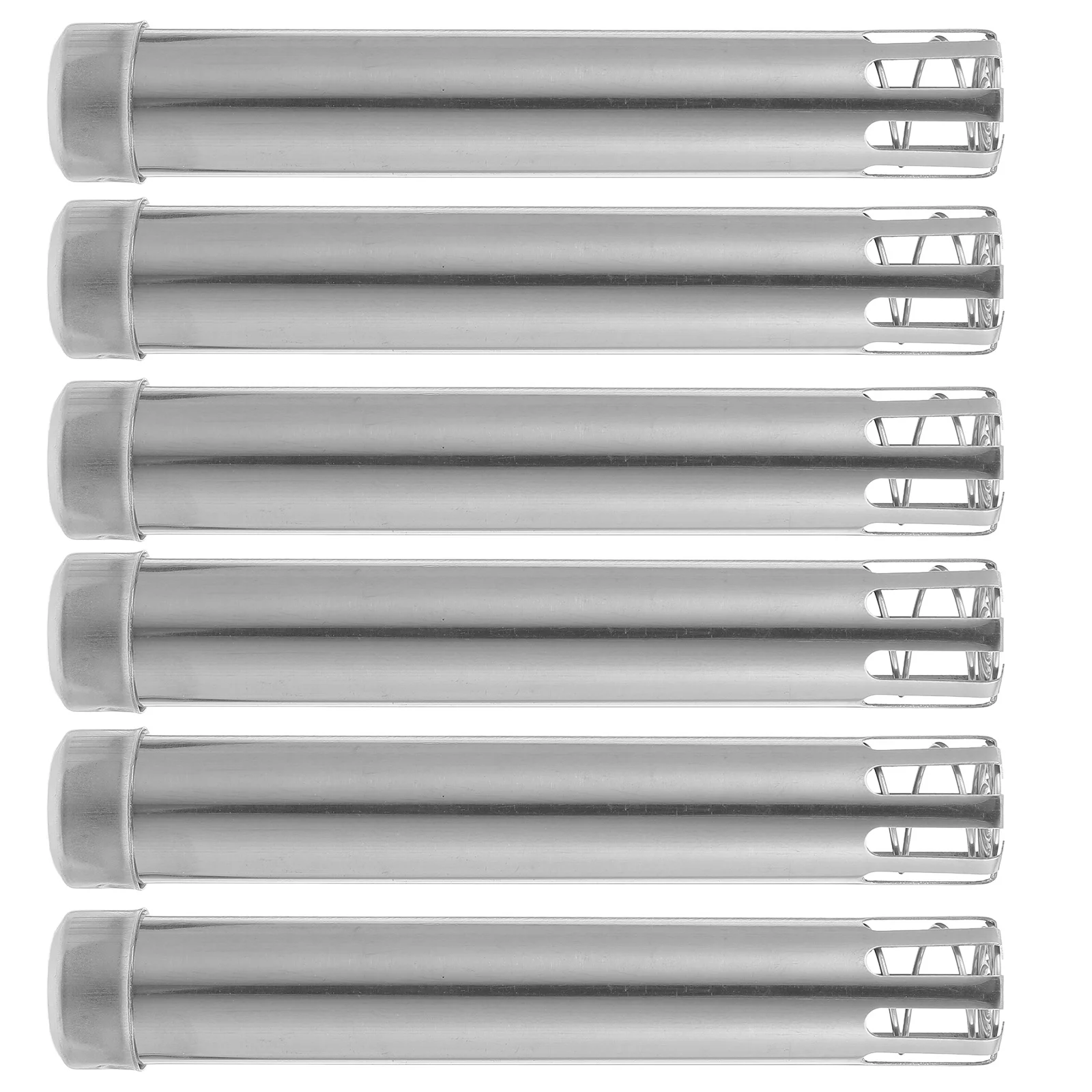 

6Pcs Stainless Steel Moxibustion Stick Pusher Spring Design Easy Use Portable Moxa Cone Holder Moxa Stick Holder