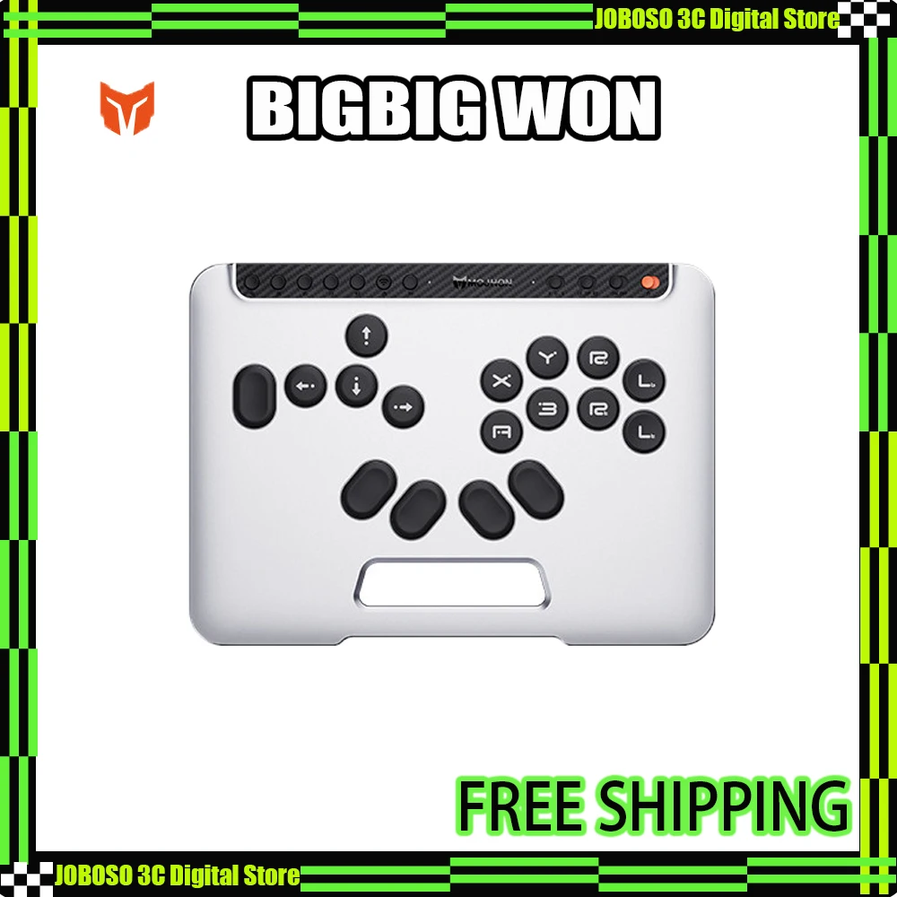 

Беспроводной игровой контроллер Bigbig Won Fighting Game Hitbox: алюминиевый корпус, для ПК, Switch 1/2, Android