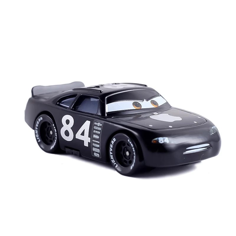 Cars Disney Pixar No.84 Black Apple Lightning McQueen Chick Hicks Mater 1:55 Diecast Metal Alloy Boys Cars Toys Birthday Gift