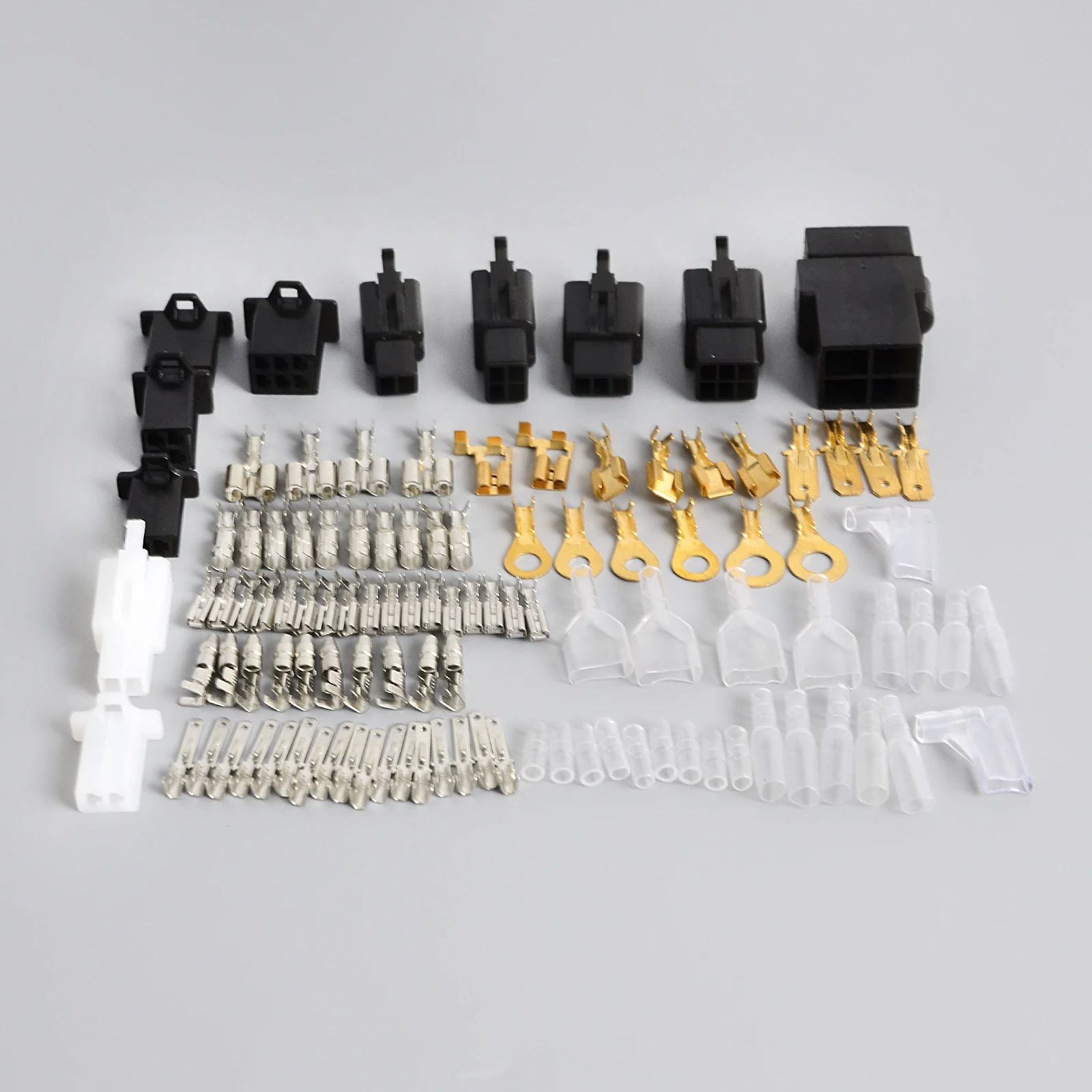 Auto Connector Wiring Harness Repair Kit 3/4/5/6 Way Connector 2.8mm Terminals Male Female Bullet Connectors 2/3/4/6 Pin Plugs