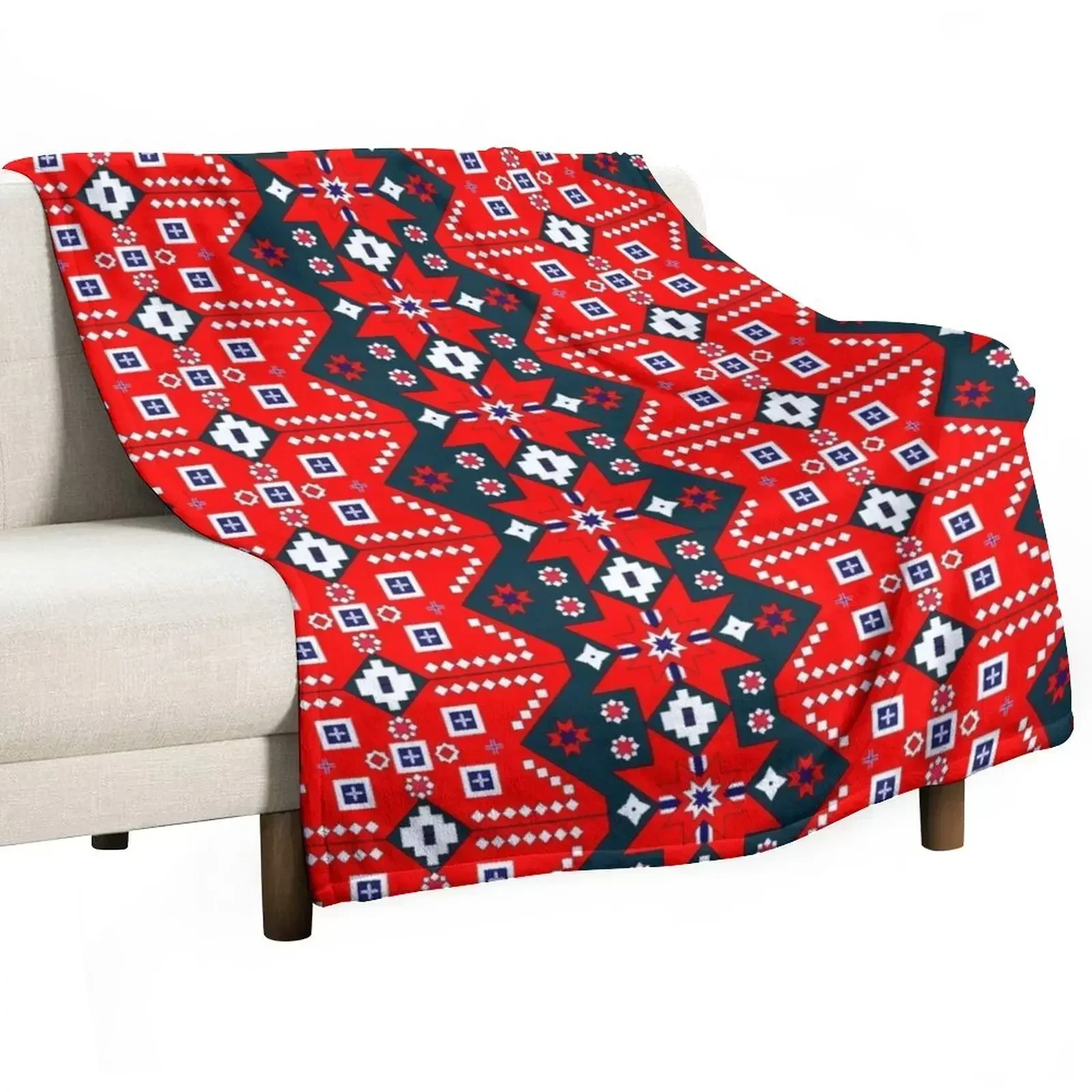 

Norwegian National pattern Throw Blanket Tourist Thin Thins Blankets