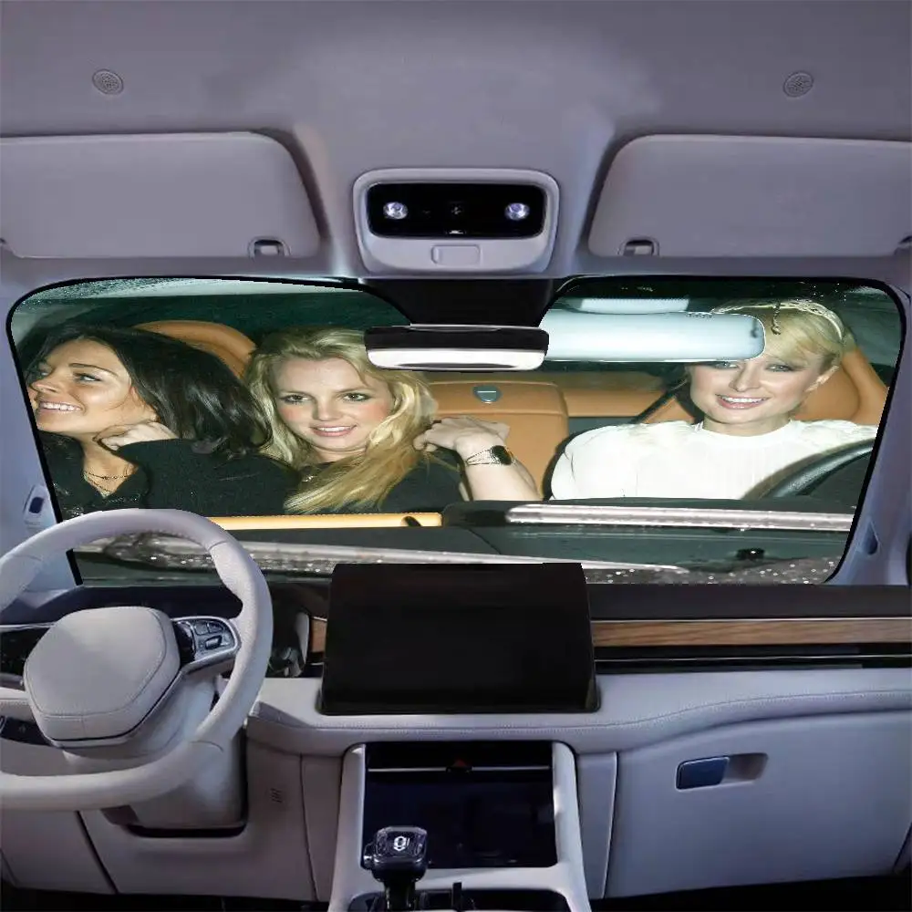 Paris Britney Lindsay Heat Cool drive Pára-sol para carro Guarda-sol para-brisa de carro Proteção UV e refrigerador interno
