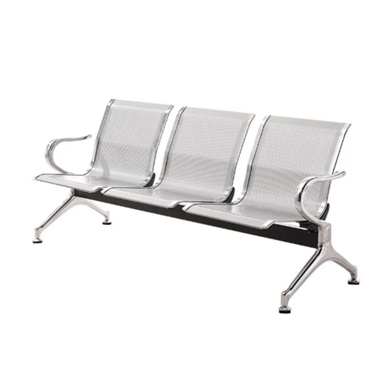 

Stainless steel 3-seater waiting chair