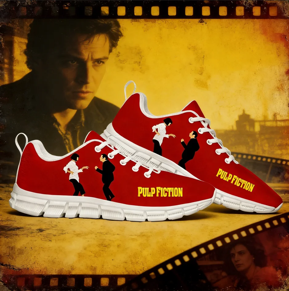 

Pulp Fiction Adult Lace-Up Customized Sports Shoes High Quality Fashion Casual Pattern Print for Mens Womens Teenager