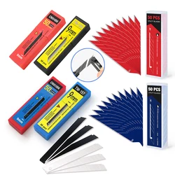 EHDIS Anti-Rust Utility Art Knife Replacement Blade 30/60 Degree Snap Off Carbon Steel Blade Refills for Car Wrap Film Cutter