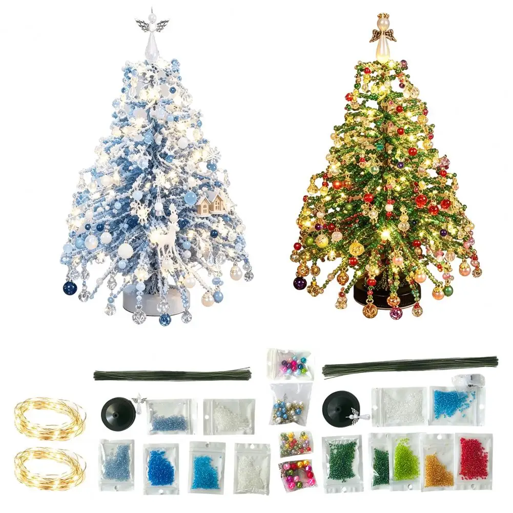 kit-de-2-Arboles-de-navidad-con-cuentas-diy-con-luz-led-decoracion-festiva-brillante-hecha-a-mano-para-mesa