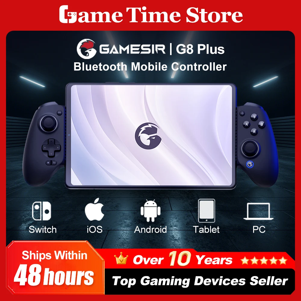 GameSir G8 Plus G8 + Bluetooth Gamepad controlador móvil con efecto Hall Joystick para NS PC Android teléfono nube Gaming personalizado