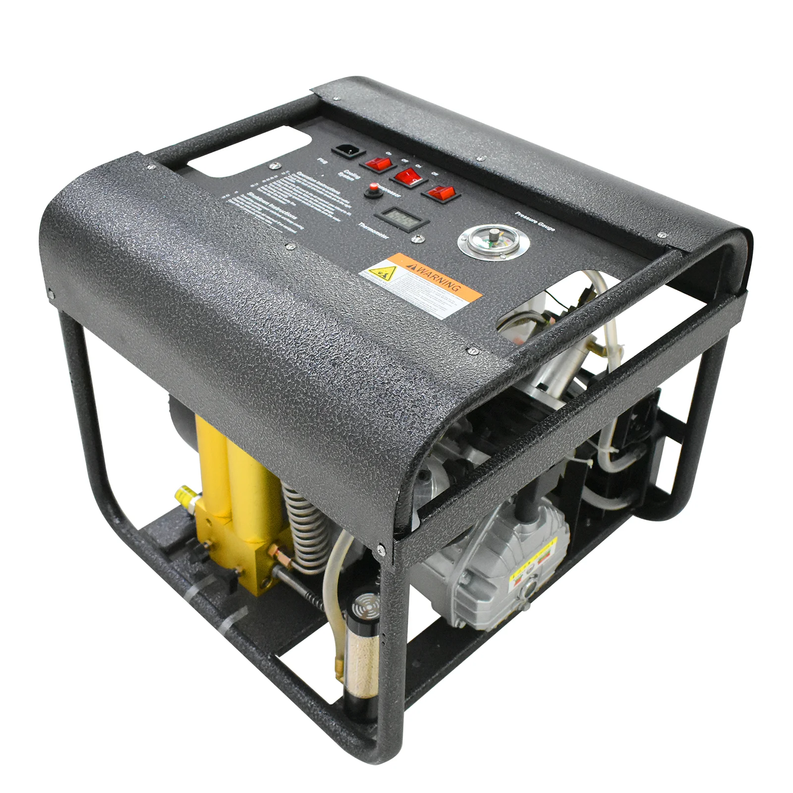 Auto Shutdown Double Filter 220V 4500psi 300bar Water Pump Portable Underwater Double-Cylinder Breathing Air Compressor