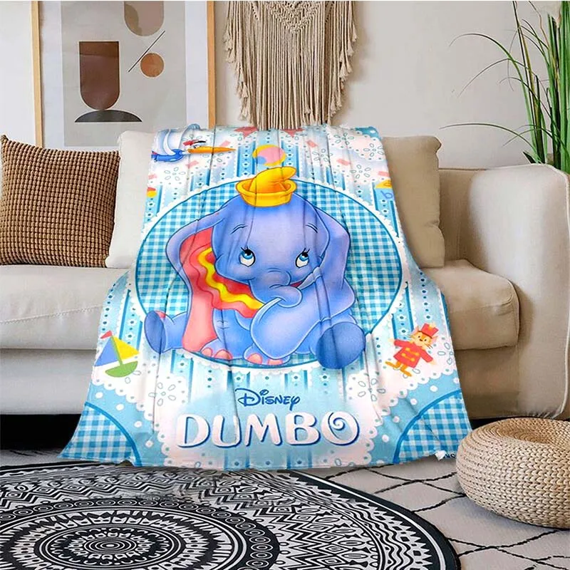 Disney Dumbo Printed Blanket Travel Picnic Blanket Children's Adult Household Blankets Gift