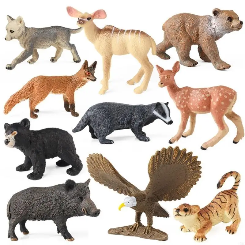 97BC Simulation Wildlife Figurines Animals Action Figures Wild Animals Model Kids Toy