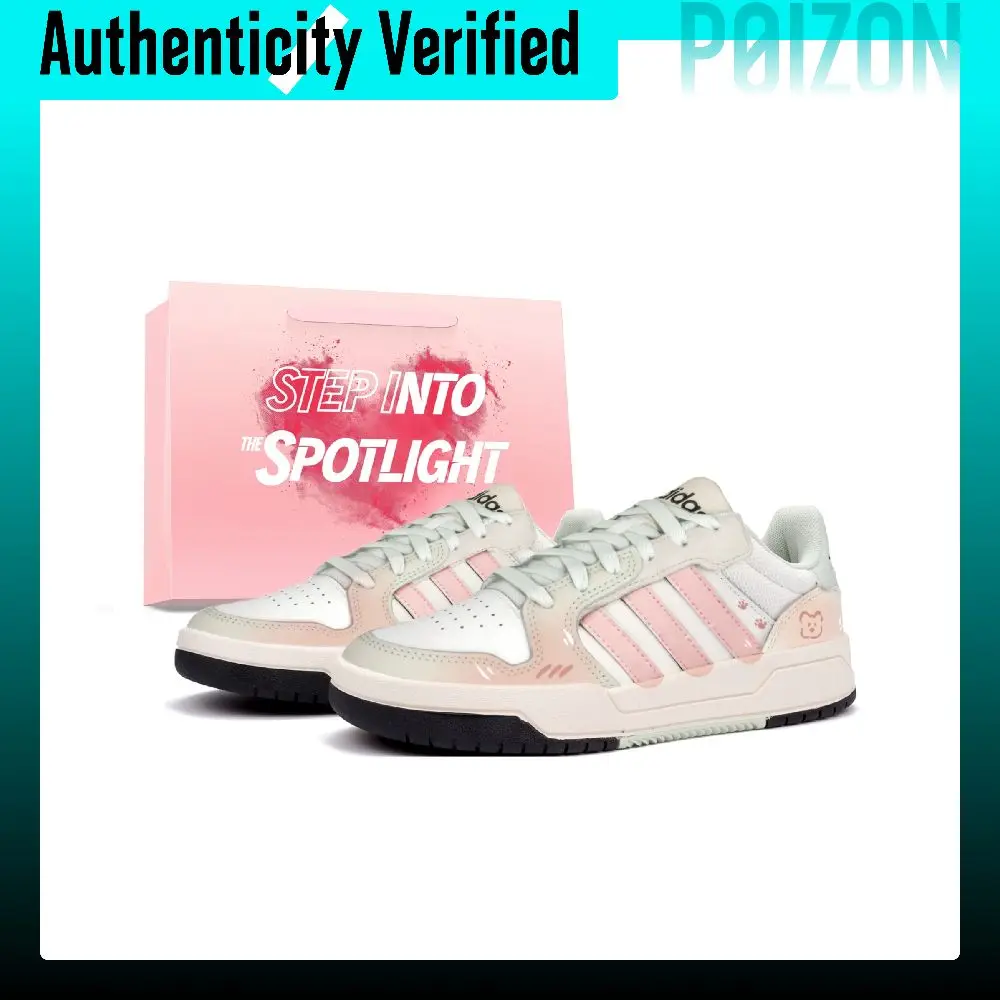 Adidas ENTRAP Skate Shoes Women's Low-top Pink/White/Green JP9960 （Team2651-）