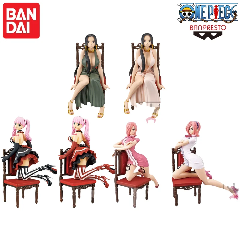 In Stock Bandai Banpresto Original One Piece Girly Girls Perona Hancock Vinsmoke Reiju Model Doll Brand New Boxed Action Figure