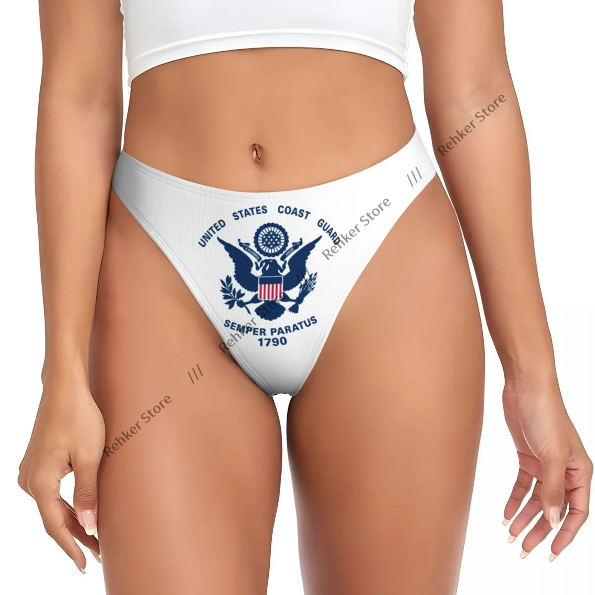 

Sexy Panties Coast Guard Flag Thongs Underwear Women Lingerie Breathable G-string