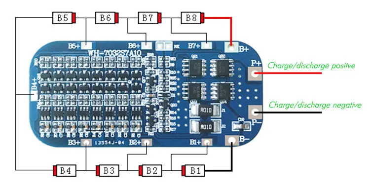 8S 5A 29.6V 10A li-Ion BMS PCM tablica zabezpieczająca baterię dla LicoO2 Limn2O4 litowo-jonowy