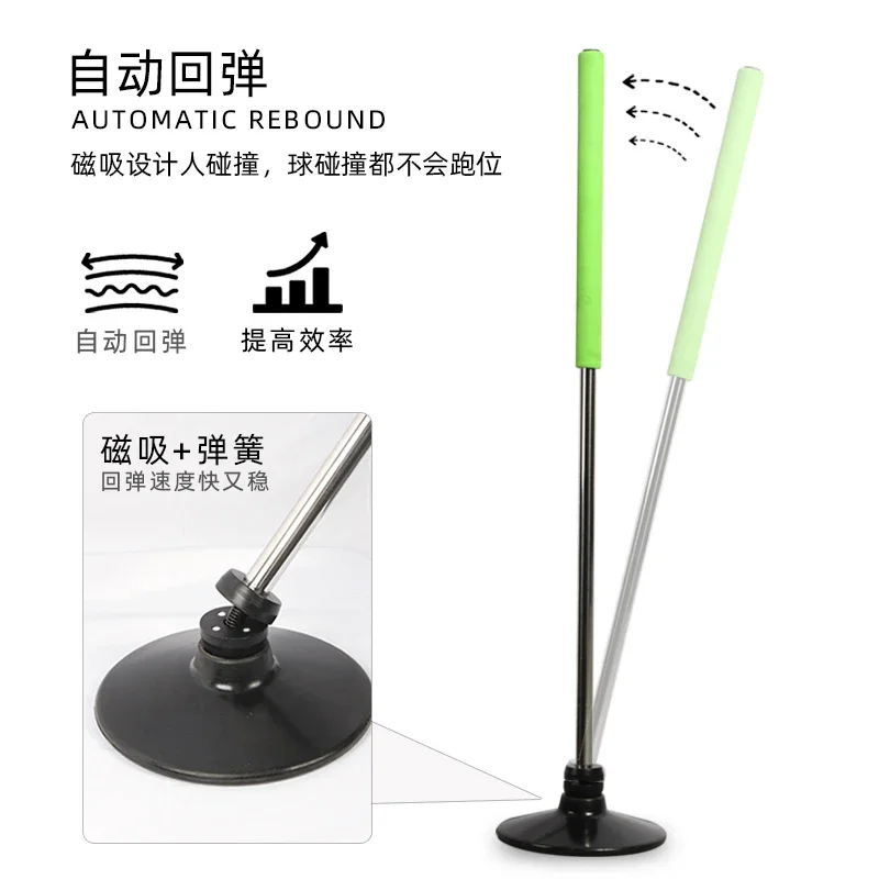 

reset marker pole High School Entrance Examination Training Rebound Obstacle Roller Basketball Football
