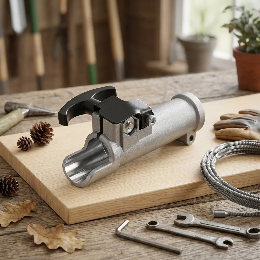Aluminum Extension Connector 13 cm for Grass For Trimmers and Pole Saws Quick-Connect Lawn Care Equipment Silver Metal