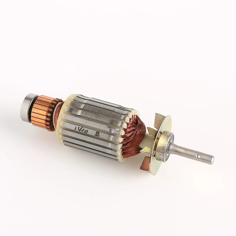 Copper Enameled Wire Rotor with Bearing for 65 70 90 100 110 125 Round Knife Fabric Cutting Machine Spare Parts Wholesale