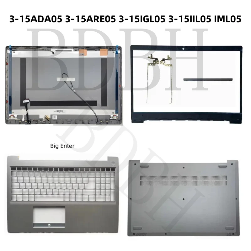 For Lenovo Ideapad 3-15ADA05 15ARE05 15IGL05 3-15IIL05 LCD Back Cover Front Frame Top Cover Bottom Case