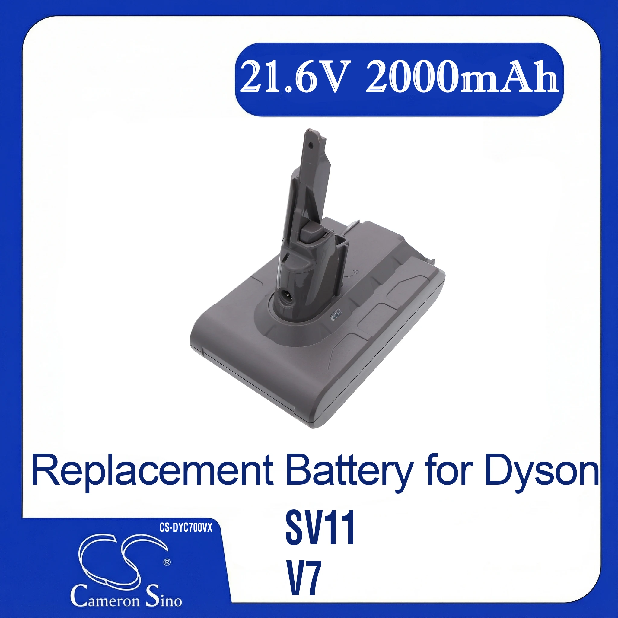 Battery for Dyson V7,SV11,V7 Motorhead Pro,V7 Total Clean,V7 Trigger,V7 Motorhead vacuum,V7 Animal (2000mAh / 2500mAh) 21.6V