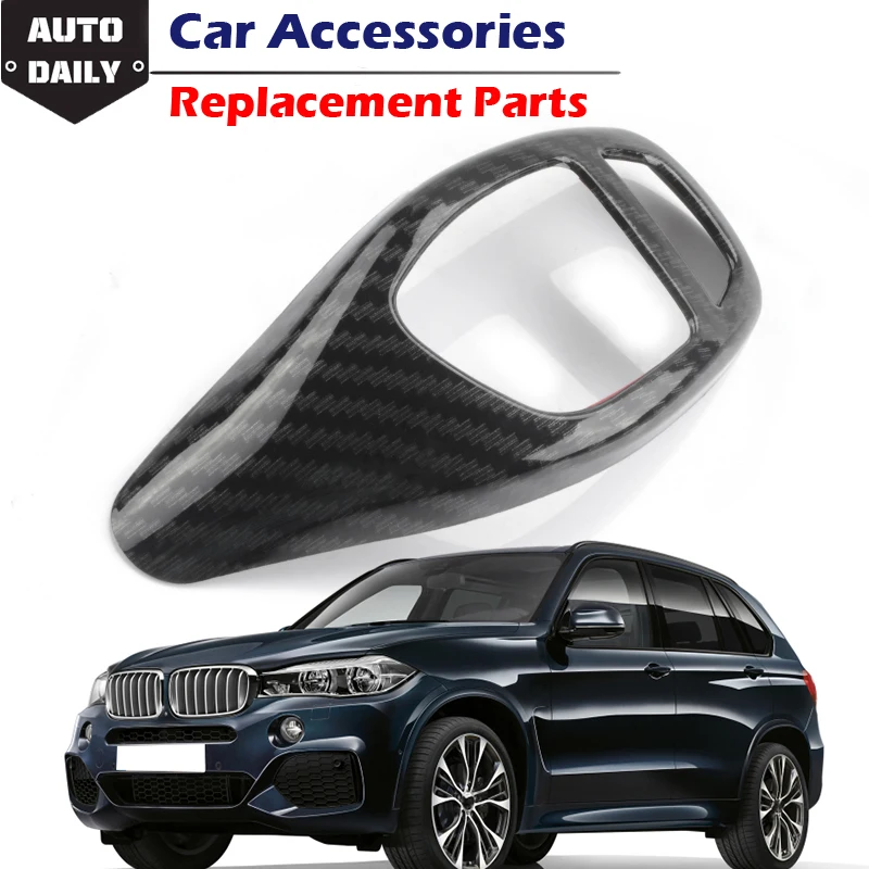 

Rhyming 1pc Gear Shift Handle Trim Cover Carbon Fiber Look Fit For BMW 1 2 3 4 5 Series GT F20 F30 F34 X4 X5 F15 X6 X3 F25 F10