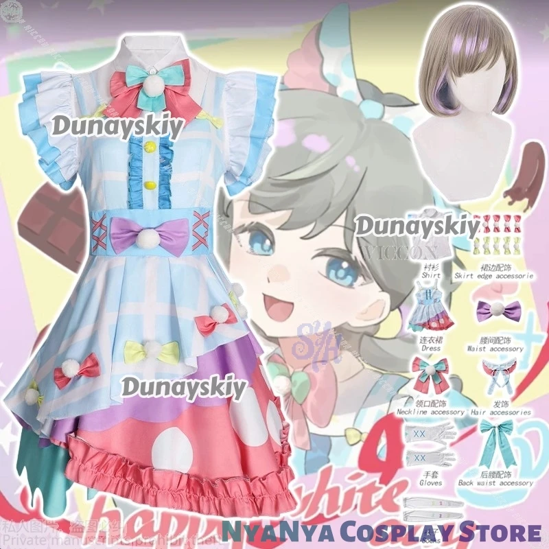 

Аниме LoveLive Liella Косплей Тан Кеке disfraz Lover Kawaii Мультфильм Сказочный Стиль Макарон Цвет Торт Платье Лолита Хэллоуин